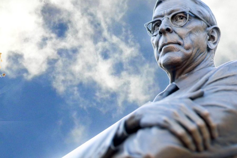 John Wooden statue